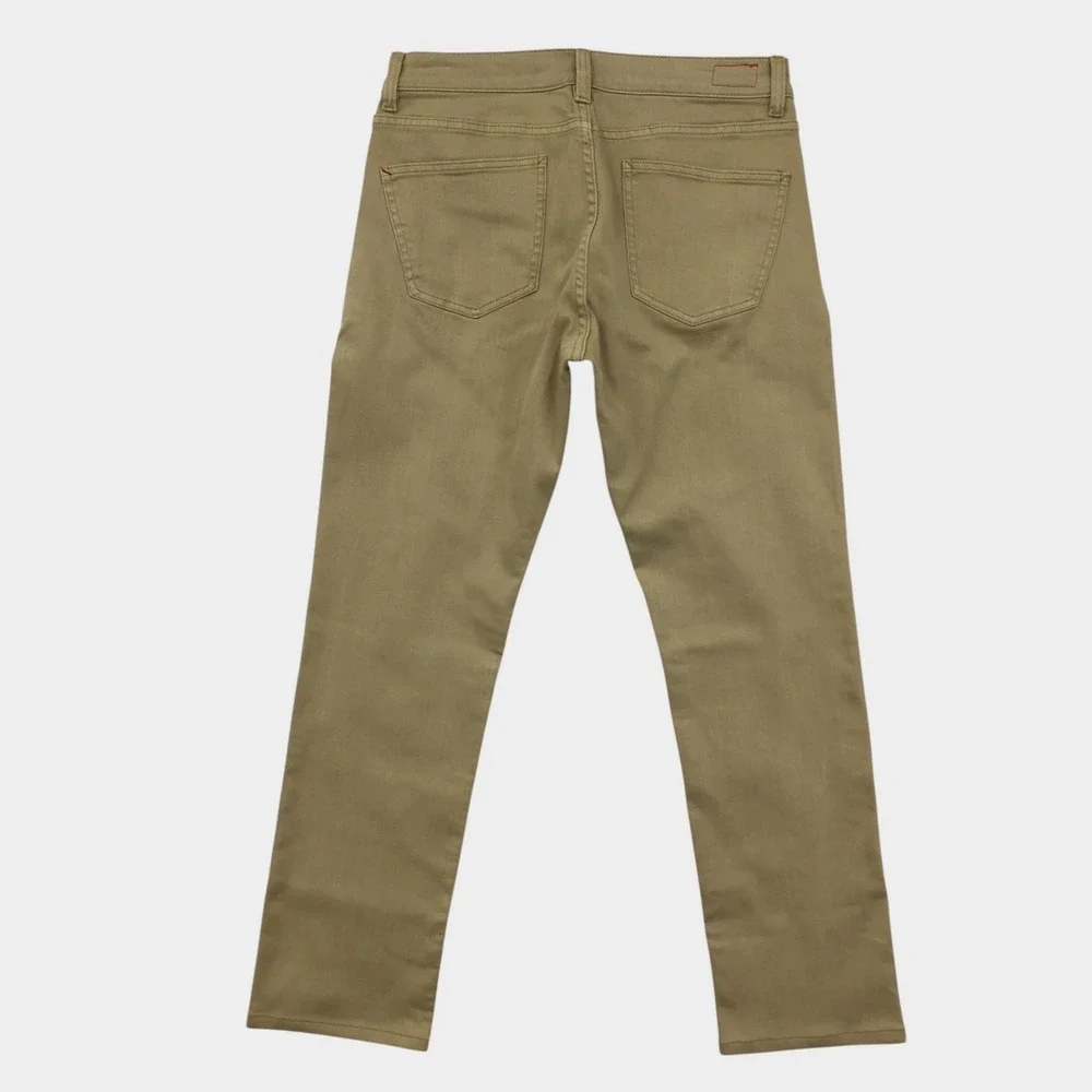 Marine Layer Mens Khaki Tan Straight Leg Stretch Cotton Chino Pants 33x30